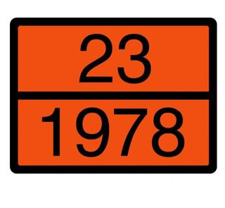 Placute/Autocolante ADR - Placa ADR aluminiu - Propan GPL