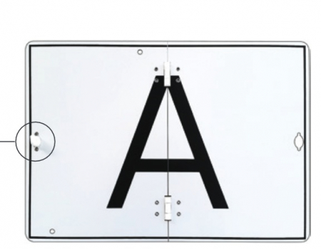 ADR - Placa aluminiu litera ,, A " - PLIABILA