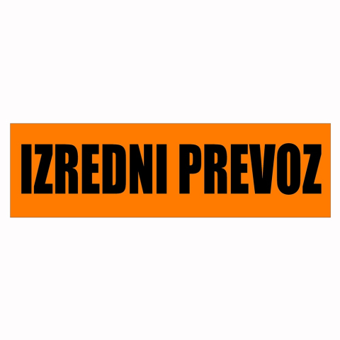 Protectie, Siguranta & ADR - Placuta ADR "Izredni Prevoz"