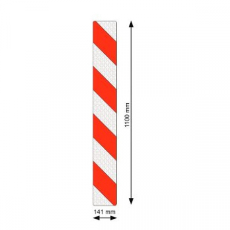 Placute/Autocolante Convoi-Gabarit - Placuta aluminiu reflectorizanta pe ambele parti, pentru sarcini exceptionale