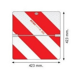Placute/Autocolante Convoi-Gabarit - Placuta gabarit pliabila, dreapta 42,3 x 42,3cm