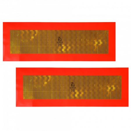 Placute/Autocolante Convoi-Gabarit - Placute reflectorizante remorca PREMIUM