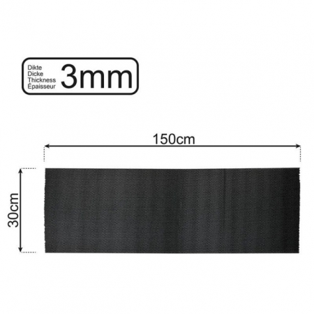 Diverse - Pres/Musama antiderapant negru 150x30cm grosime 3mm
