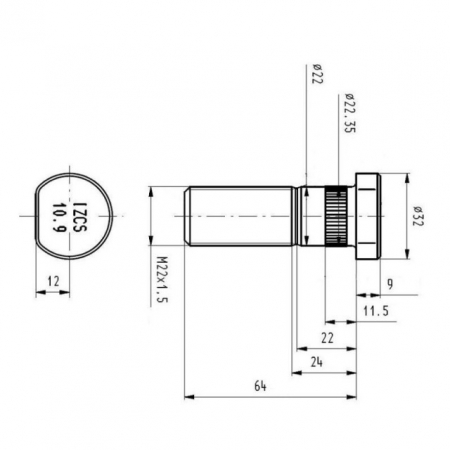 Prezon M22x1,5x64mm [1]