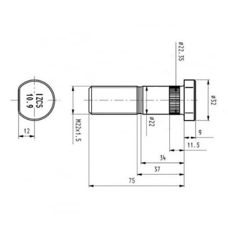 Prezon M22x1,5x73mm [1]