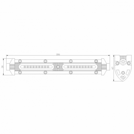 Proiector 18 LED 186mm 27W(1200Lm) [1]