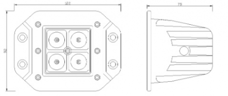 Proiector 4 led-uri 12/24V [5]