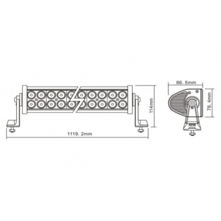 Proiector 80 LED 1119mm 240W [1]