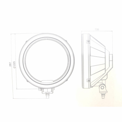 Proiector faza lunga cu DRL LED si Angel Eye [2]