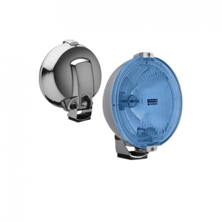 Proiectoare Faza Lunga - Proiector LED Ring cromat sticla albastra 24V