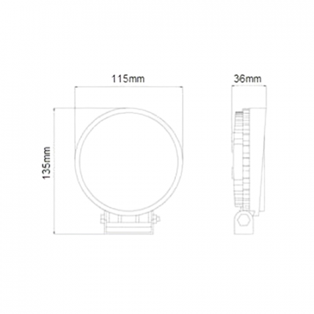 Proiector LED rotund 18W [1]