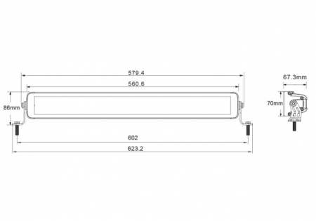 Proiector LED tip bara 12/24V 83W [1]