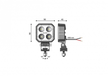 Proiector patrat LED 90X90mm [2]