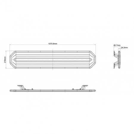 Rampa avertizare LED 1071mm R10 R65 [3]