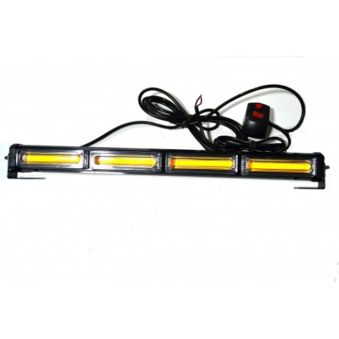 Rampe Luminoase-Stroboscoape - Rampa avertizare luminoasa 4 Led COB 12V/24V