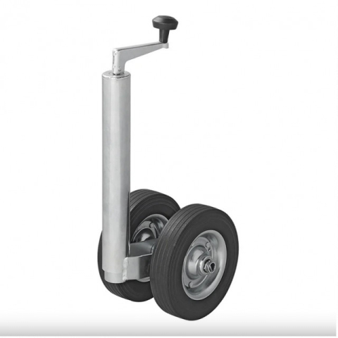 Roata de sprijin / manevra, teava de 48mm / anvelopa cauciuc plin 200 x 50 mm [2]