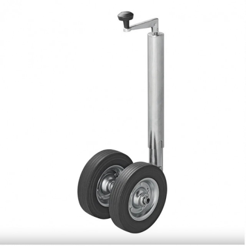 Roata de sprijin / manevra, teava de 48mm / anvelopa cauciuc plin 200 x 50 mm [1]