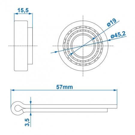 Rulment 11949/11910 19.05x45.23x15.49 [6]