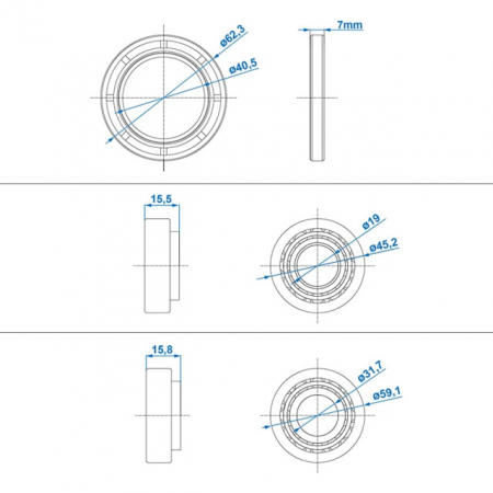 Rulment compatibil AL-KO 2035/2050/2051 [6]