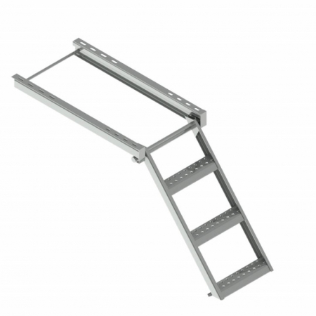 Scari Metalice - Scara zincata trei trepte 75cm