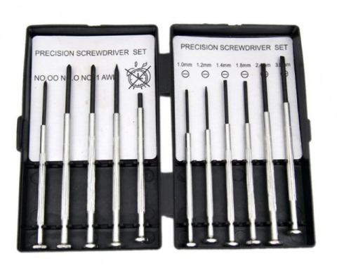 Trusa Scule-Unelte-Accesorii Service - Set 11 piese surubelnite de precizie