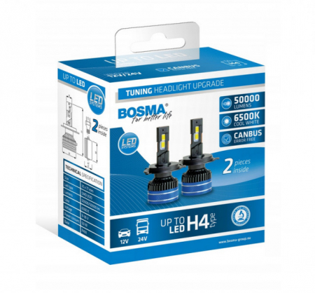 Iluminare Auto - Set 2 becuri H4 12/24V  SMD Canbus