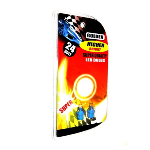 Becuri bord - Set 2 becuri led bord B8,5D 24v albastre