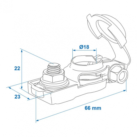 Set 2 borne baterie auto cu protectie [4]