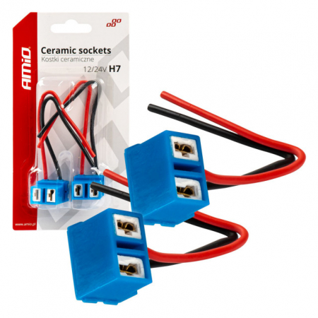 Electrice Auto - Set 2 buc soclu bec ceramica H7