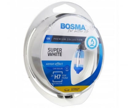 Iluminare Auto - Set 2 buc H4 Super White 12V  60/55W