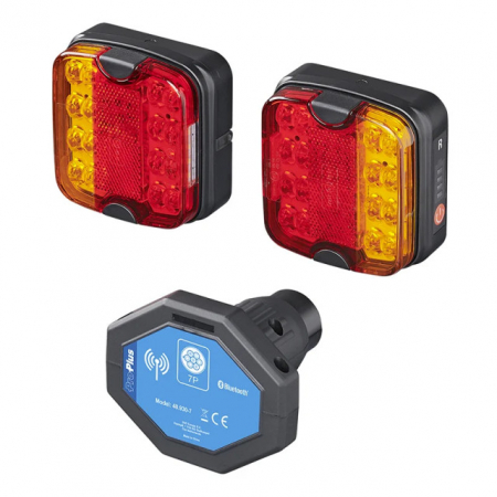 Lampi LED - Set 2 lampi LED, pentru remorca, wireless, cu magnet