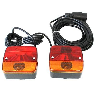 Electrice - Set 2 lampi remorca cu cablu si prindere magnetica