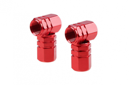 Accesorii - Set 4 capace pentru valva, din aluminiu, rosu