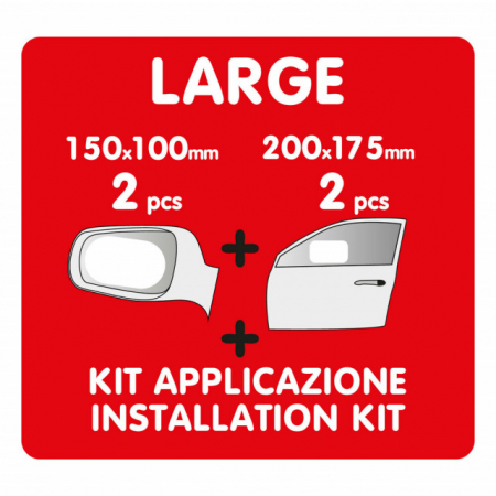 Set 4 folii universale pentru oglinzi sau geamuri auto antiaburire, anti stropire [1]