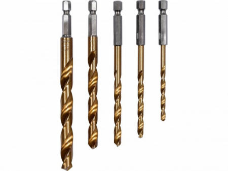 Diverse - Set 5 burghie placate cu titan, 4 - 10mm  metal