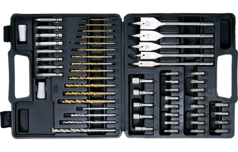 Trusa Scule-Unelte-Accesorii Service - Set burghiu și biți  57 buc.