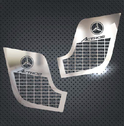 Ornamente Camion - Set ornamente cromate aparatori noroi MERCEDES ACTROS 1845 / MP4 MP5
