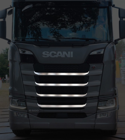 Accesorii Camion & Remorca - Set ornamente cromate grilaj fata SCANIA S/R 2016+