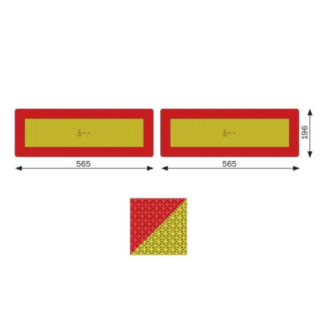 Protectie, Siguranta & ADR - Set placute reflectorizante  pentru remorca