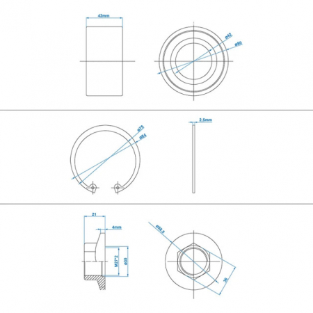Set Rulment compact 42/80x42mm compatibil AL-KO [5]