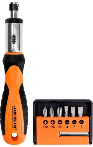 Service, Mecanica & Consumabile - Set șurubelniță cu clichet și biți , 8 buc.
