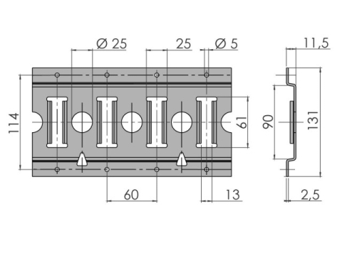 Sina fixare marfa combi - ALUMINIU [1]