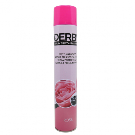 Curatare - Spray cu silicon parfumat pentru bord Trandafir 750 ml