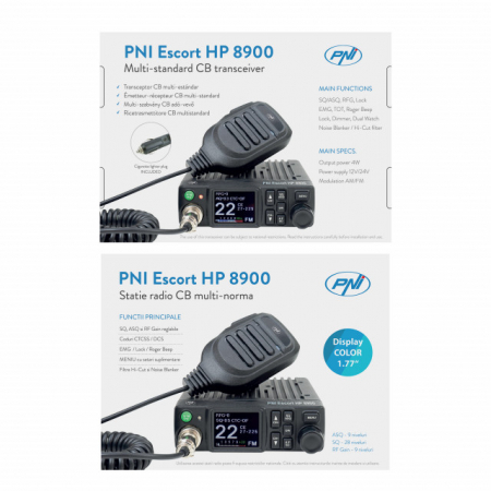 Statie radio CB PNI Escort HP 8900 ASQ, 12V / 24V [5]