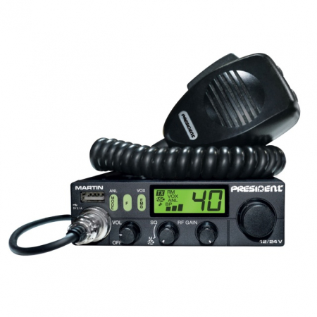 Statii Radio - Statie radio CB PRESIDENT MARTIN ASC 4W 12/24V