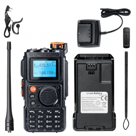 Statii Radio -Antene-Accesorii-Multimedia - Statie radio portabila VHF/UHF PNI P16UV, 999 canale, dual band TX si 6 benzi RX, transmisie VOX, Scan, Radio FM, canale meteo, Li-Ion 2600 mAh