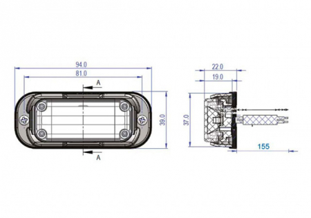 Stroboscop 4 led-uri 12V / 24V [1]