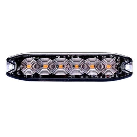 Rampe Luminoase-Stroboscoape - Stroboscop  SLIM 6 led-uri lumina portocalie