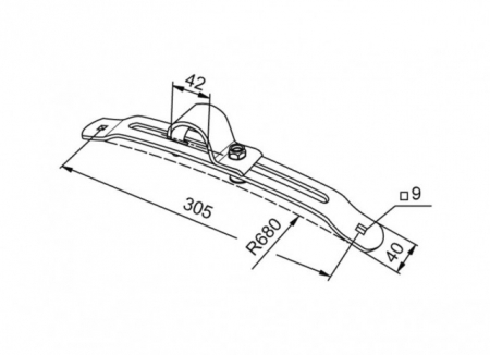 Suport fixare aparatori noroi FI-42mm [1]