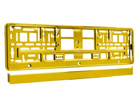 Accesorii - Suport numar inmatriculare galben